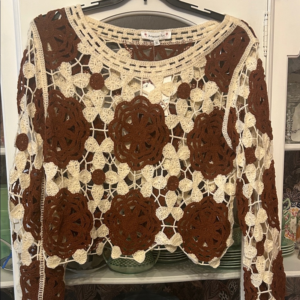 American Flirt Crocheted Top